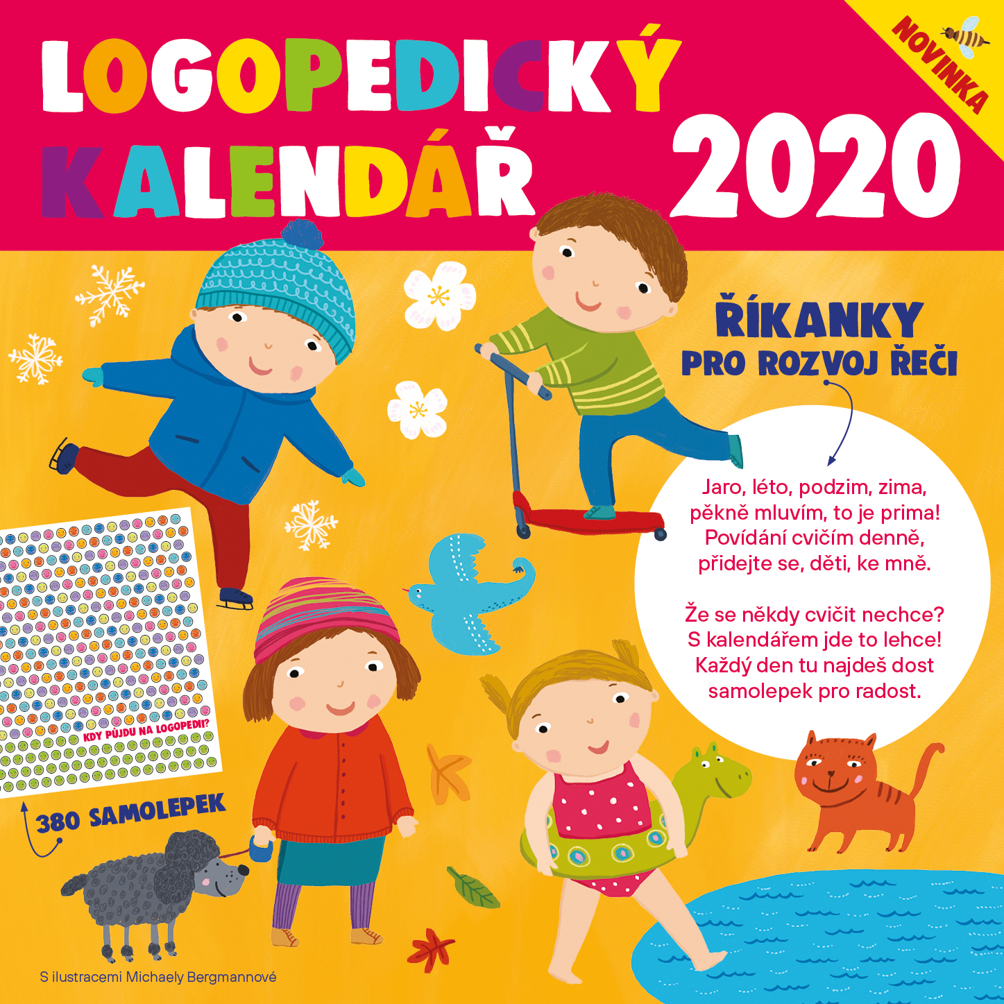 Novinka 2020 - Logopedický kalendář se samolepkami